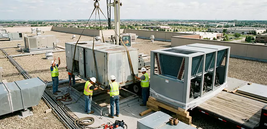 Commercial Air Handling Unit Replacement in Bridgeport