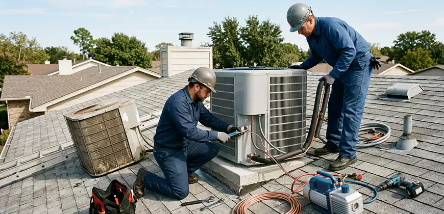 High-Efficiency Condenser Installation in Bridgeport
